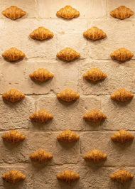 "Sculptural Croissant" Decorative Wall Stone