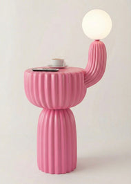 Modern Cactus LED Lamp & Coffee Table