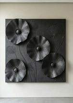 Minimalist Flower - Modern Wall Relief