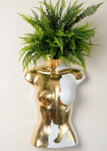 Gold Anatomy Vase - Women's Body Design Flower Pot