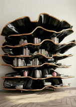 Luxury Flower Design Wall Bookcase