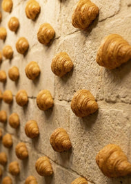"Sculptural Croissant" Decorative Wall Stone