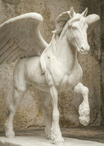 Mythological Pegasus Figure - Decorative Horse Statue