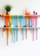 Multicolor Artistic Wall Shelf