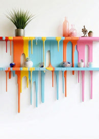 Multicolor Artistic Wall Shelf