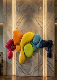 Colorful Abstract Wall Relief