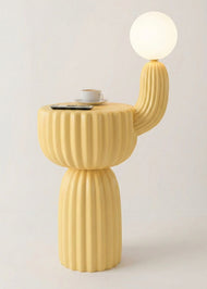 Modern Cactus LED Lamp & Coffee Table