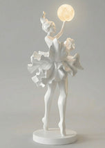 Ballerina Illuminated Sculpture Reaching for the Moon