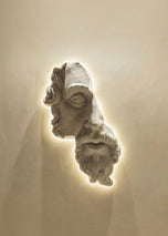 Mythological Mask - Illuminated Wall Object